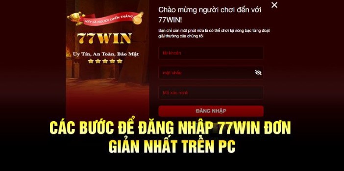 Đăng nhập 77WIN để cá cược thả ga